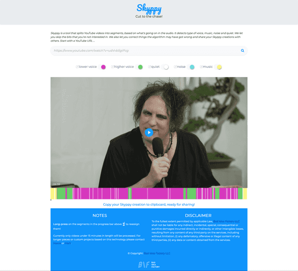 A screenshot of the skyppy.tv website